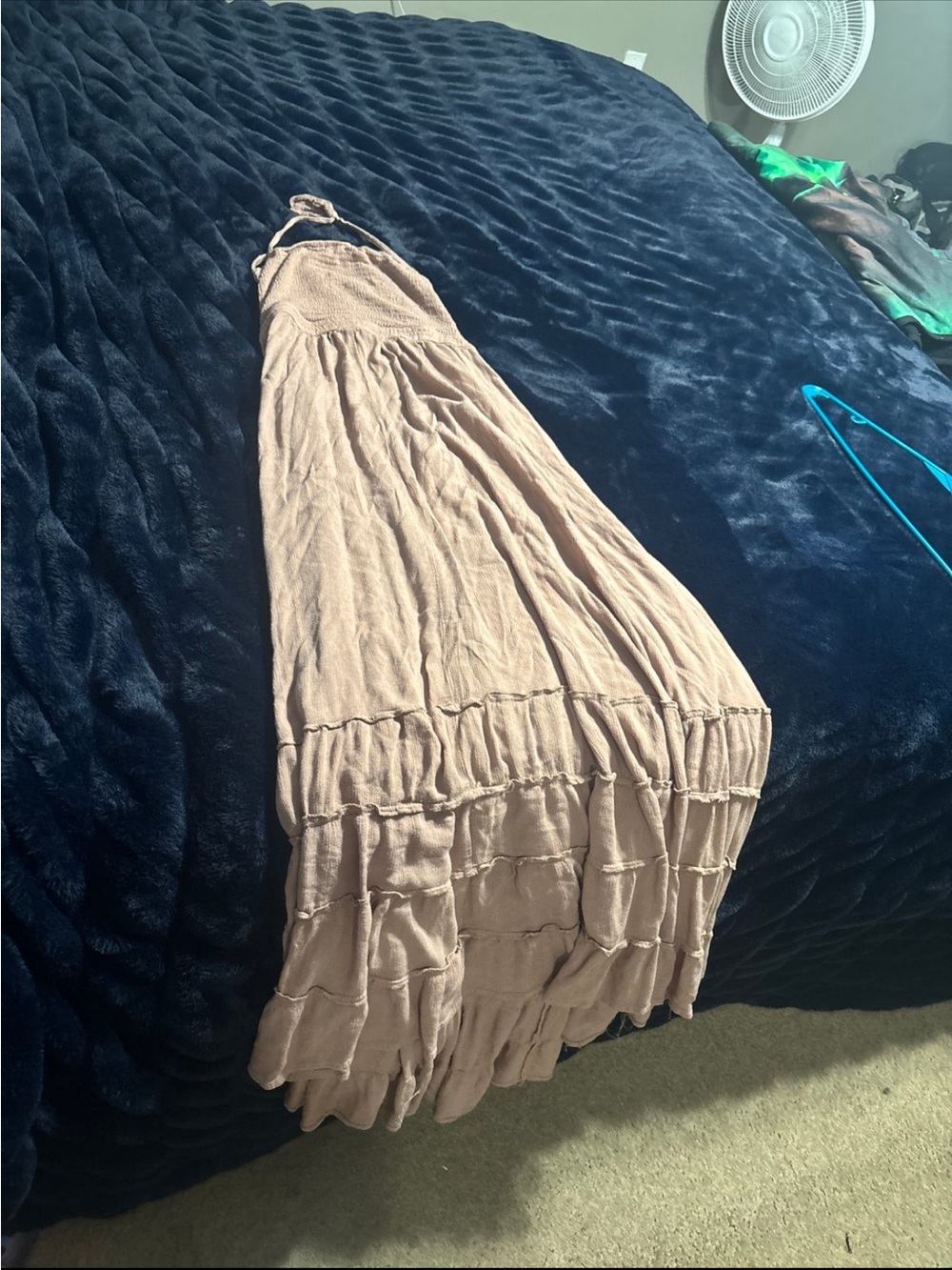 Women’s Beige Tiered Maxi Skirt - Neutral Summer Style